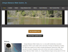 Tablet Screenshot of orangealamancewater.com